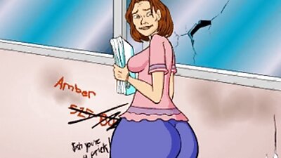 Härlig babe är körd i röven av en enorm boner
